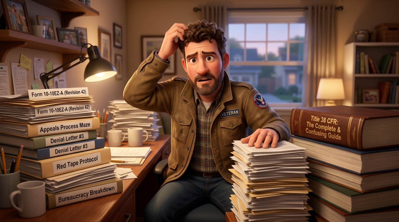 Marcus Buried in VA Paperwork